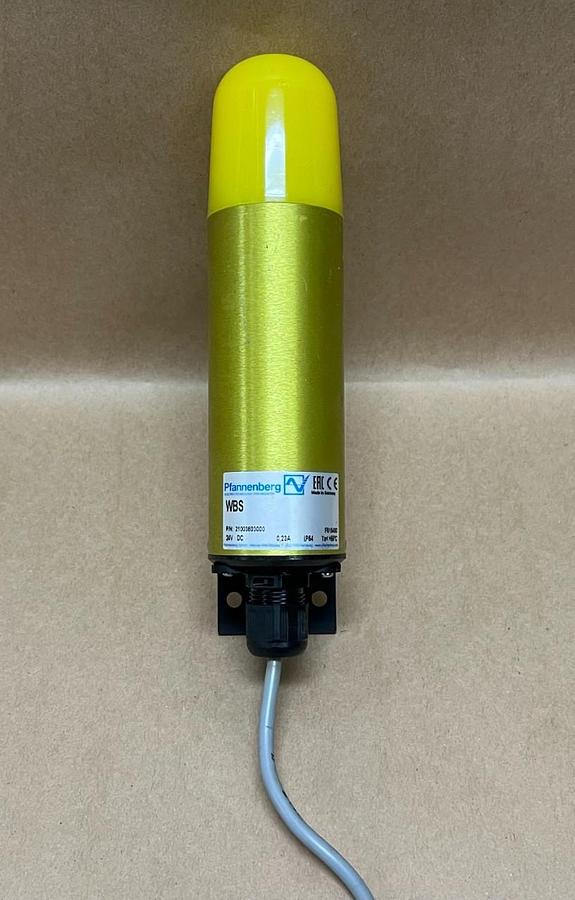 Used Pfannenberg WBS 24V, 23A, Yellow Signaling Light