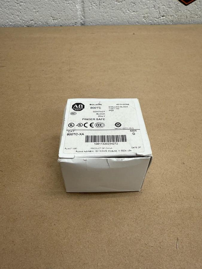 Used Allen-Bradley 800TC-XA Ser D Contact Block *NEW*
