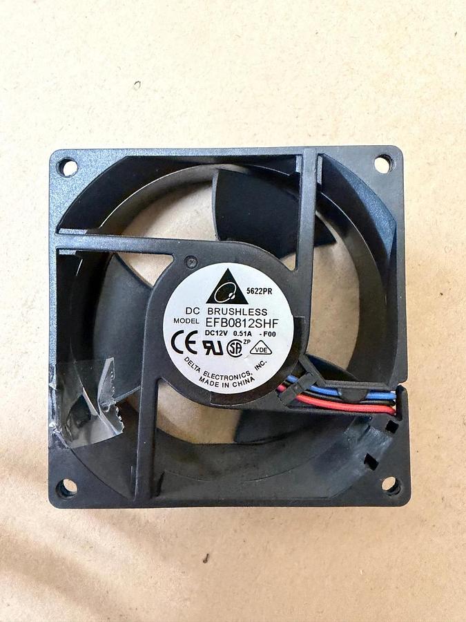 Used Delta Electronics EFB0812SHF Computer Case Cooling Fan - Lot of 5