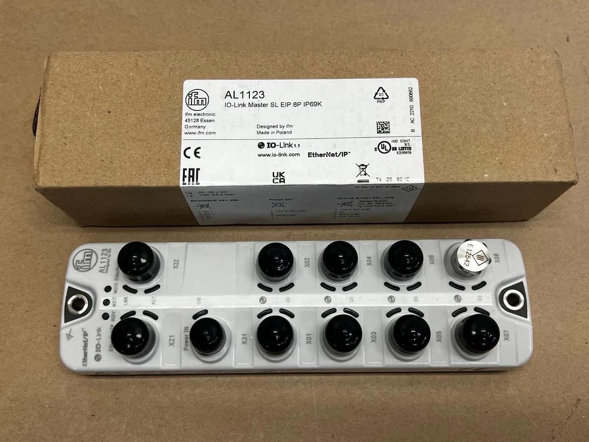 Used IFM AL1123 IO-Link Master SL EIP 8P IP69K Ethernet *NEW*