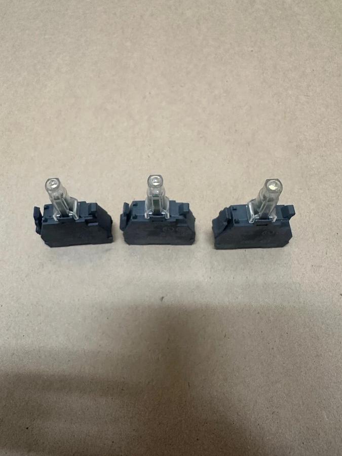 Used Telemecanique ZBV-G1 Green Light Module - Lot of 3