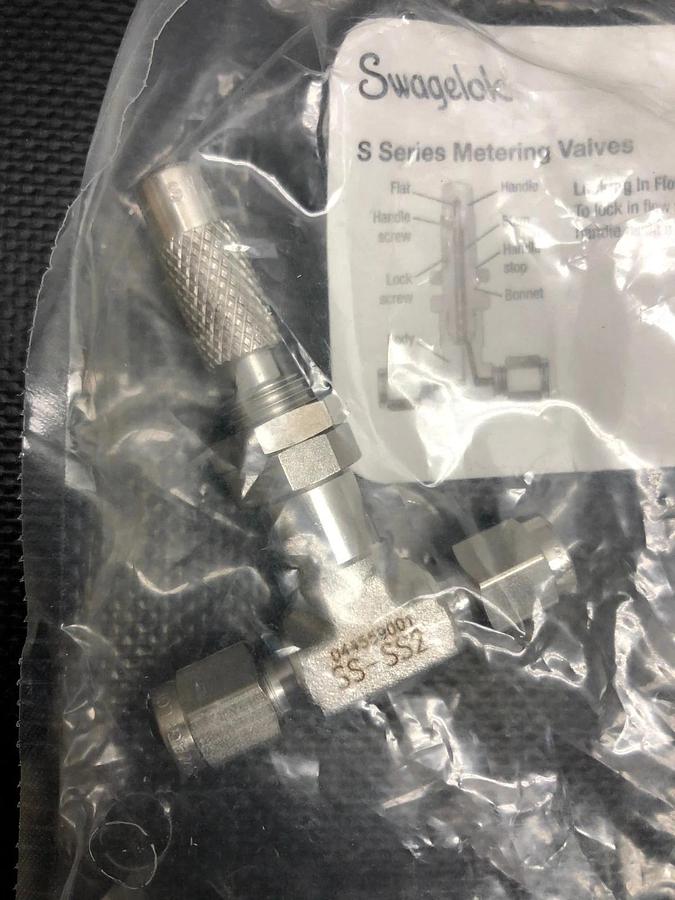 Used Swagelok SS-SS2, S Series Metering Valve, 1/8” Fitting *NEW*