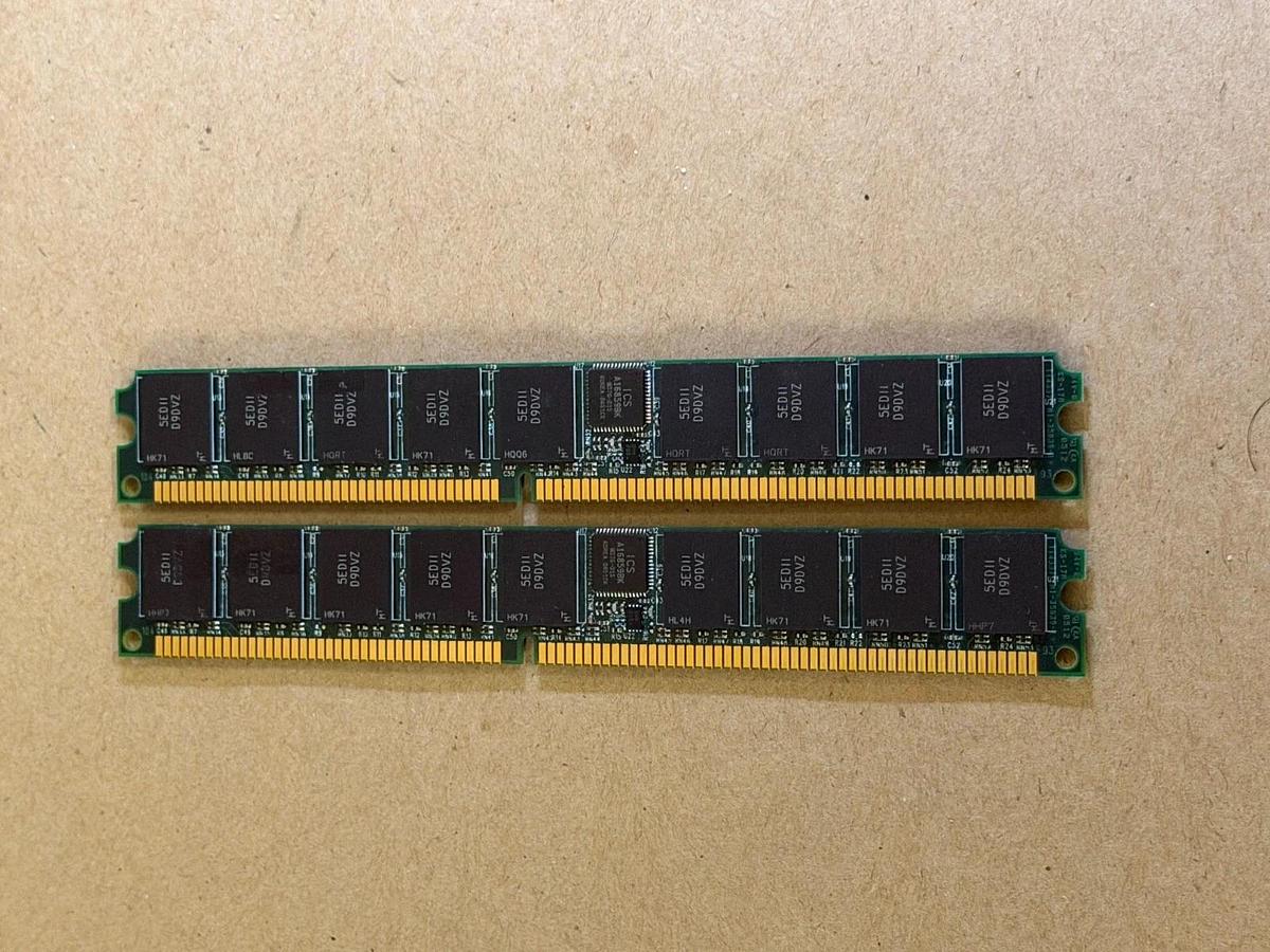 Used Simpletech PC3200R-333-10-22 Ram Memory - Lot of 2
