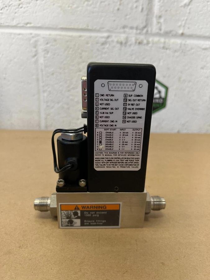 Used Brooks 5850i Mass Flow Controller, 500 SCCM, Oxygen, MOD: 5850IA1BF3R2BGA