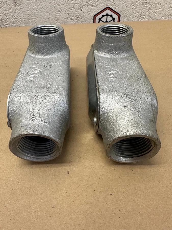 Used Crouse Hinds 27LL 100M Form 5, 1” Conduit - Lot of 2