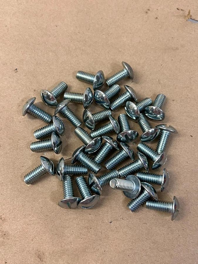 Used Stainless steel Slotted Head Bolt, 1” - Lot of 32