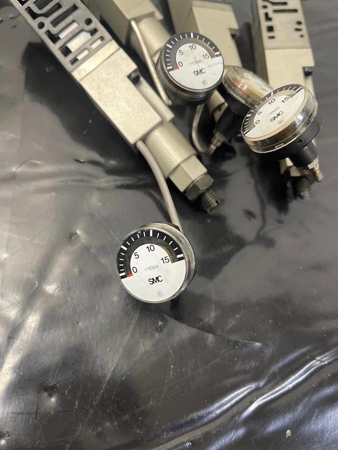 Used SMC NARBF2000-P Space Regulator, Mini Gauge - Lot of 4