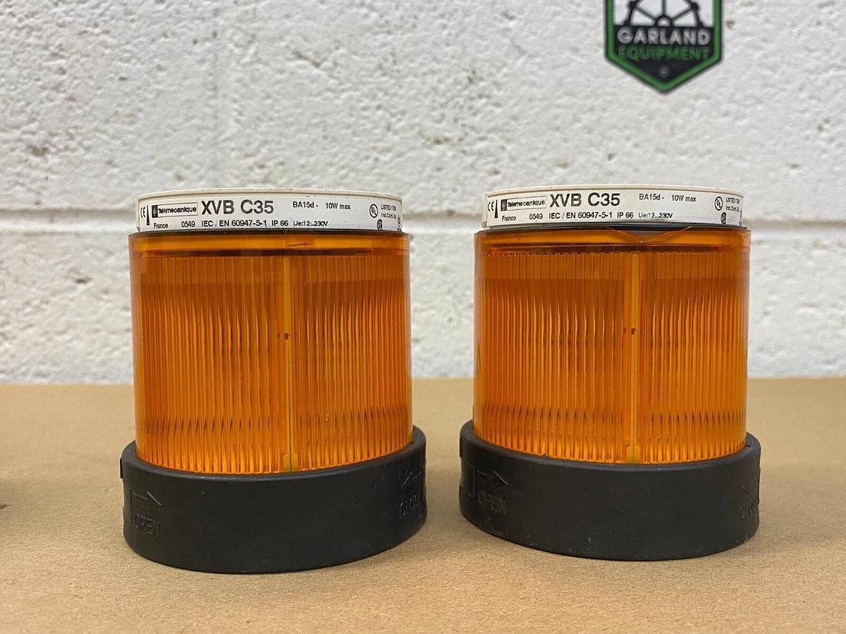Used Telemecanique XVB C35, XVB C35, XVB C34, XVB C34, XVB C33 Light Towers, Lot of 6