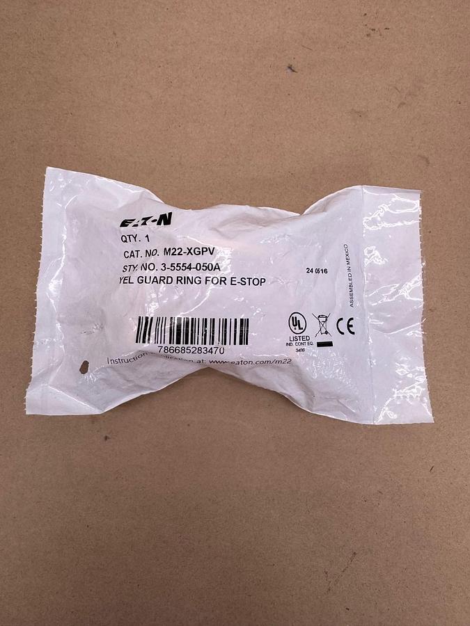 Used Eaton M22-XGPV Emergency Stop Safety Collar *FACTORY SEALED*