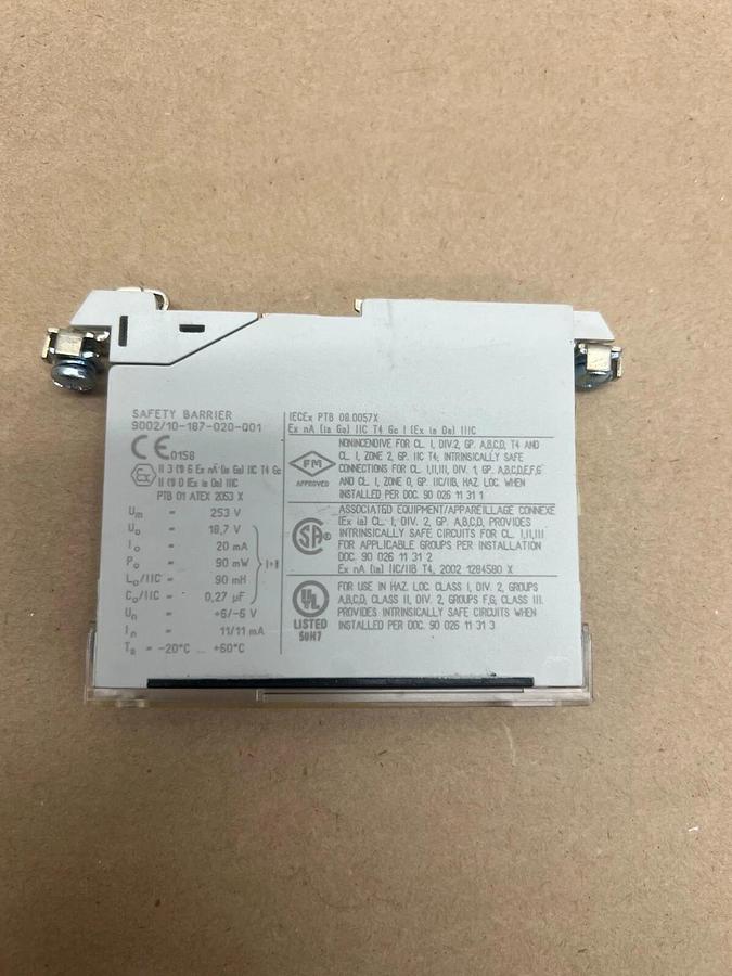 Used Intrinspak 9002/10-187-020-001 Safety Barrier