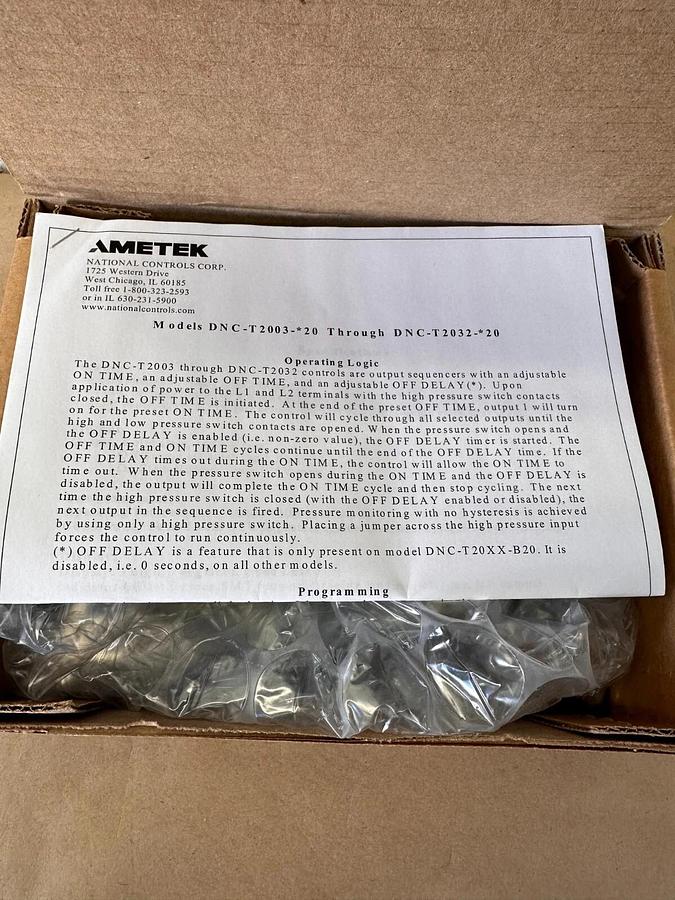 Used Ametek - DNC-T2006-R20 - Dust Control Board