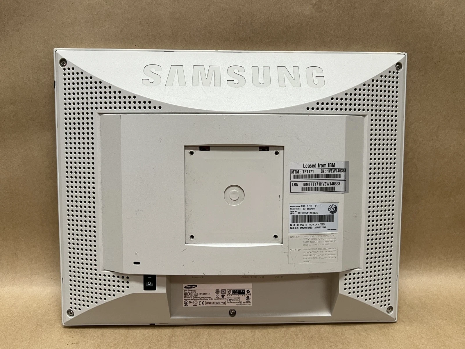 Used Samsung GH17PS SyncMaster 171T Color Display Unit