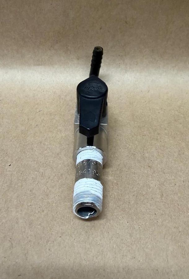 Used Hy-Lok P1VF-4N Plug Valve 1/4”, 3000psi w/ Fittings