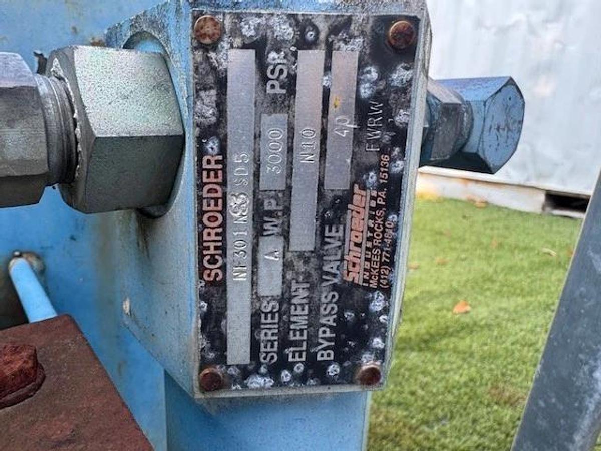 Used Hydraulic Power Unit 30 Gal Tank, 7-1/2Hp Motor, Parker D1VW1CNYCF 75