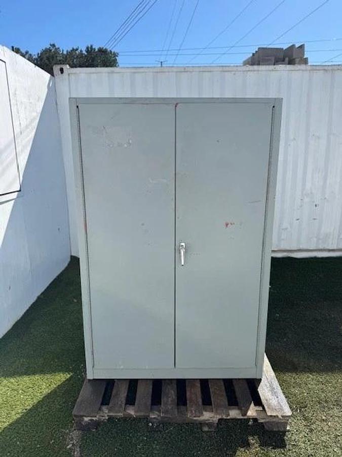 Used Containment Industrial Cabinet 2-Door, 4-Shelf Cabinet, W:40” D:16” H:62”