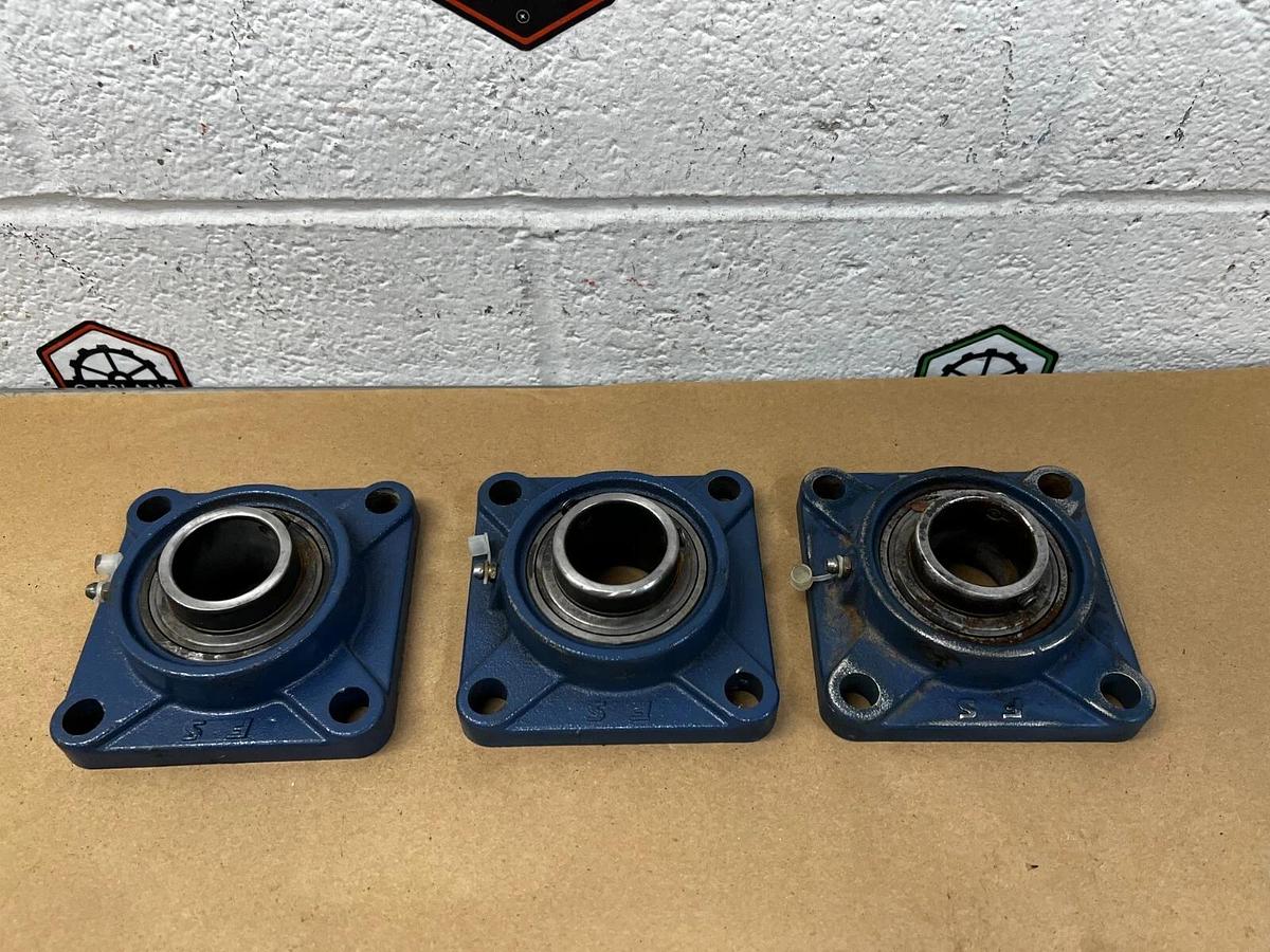 Used FS F207 Flange Mount Bearings - Lot of 3