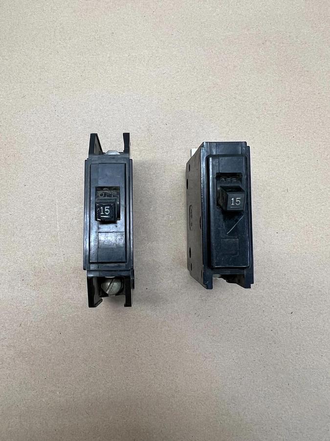 Used Lot of (8) Circuit Breakers - General Electric, Cutler Hammer, Westinghouse