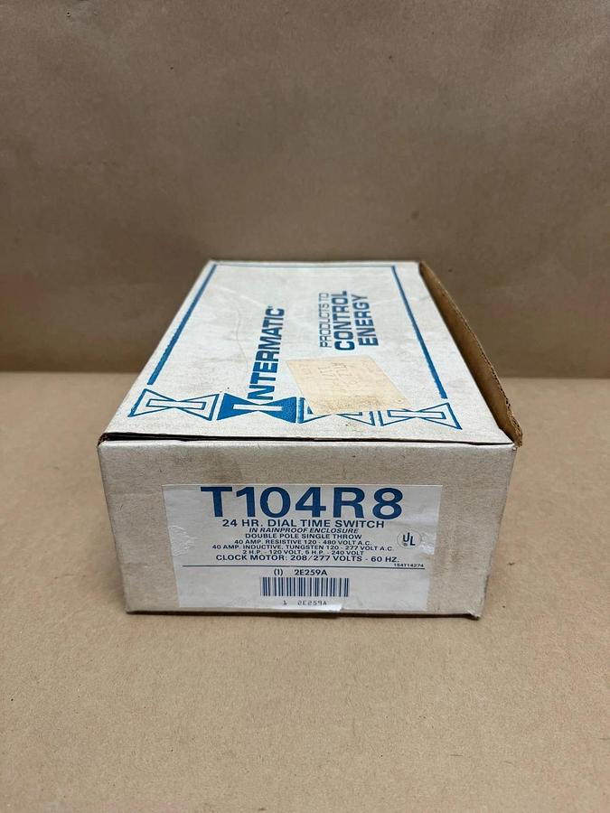 Used Intermatic T104R8 24 Hr. Dial Time Switch w/ Type 3R Rainproof Enclosure *NEW*