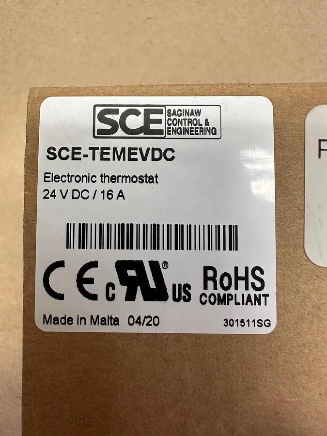 Used SCE SCE-TEMEVDC Electronic Thermostat *NEW*