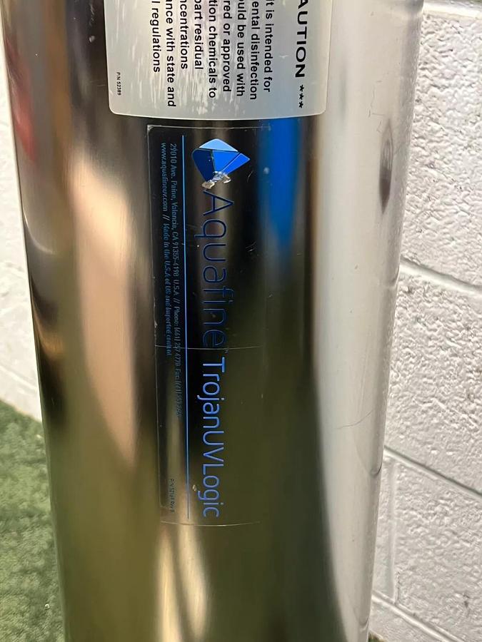 Used Aquafine Corp. TROJANUVLOGIC System Type: 02AS20 Water Treatment Assembly