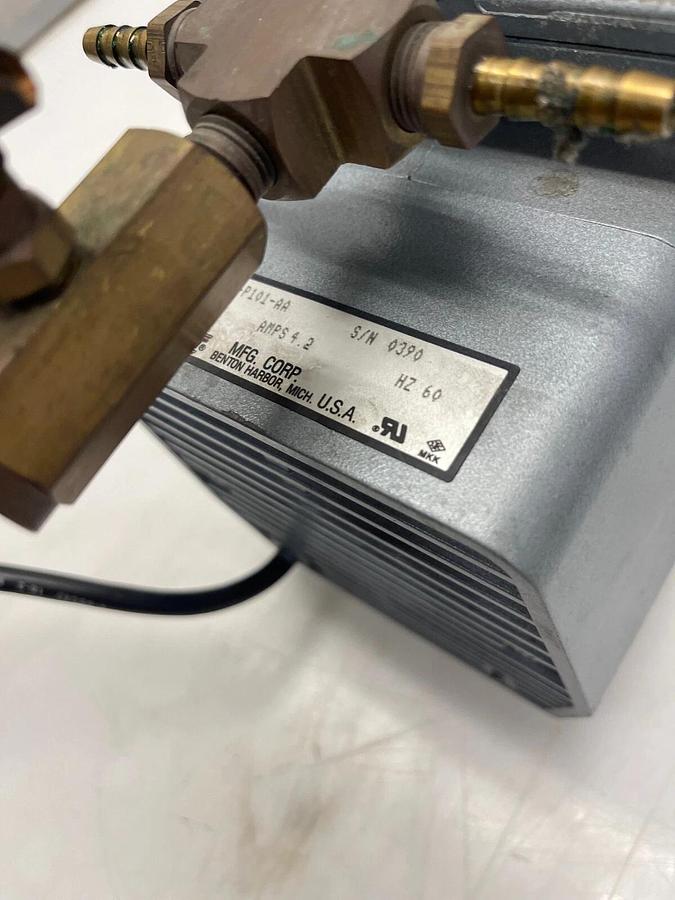 Used GAST DOA-P101-AA Compressor Diaphragm Vacuum Pump, 115 V, 4.2 Amps, 60 Hz