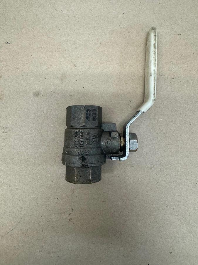 Used Nibco T-FP600A-LF 1/2” Brass Ball Valve, 600 CWP