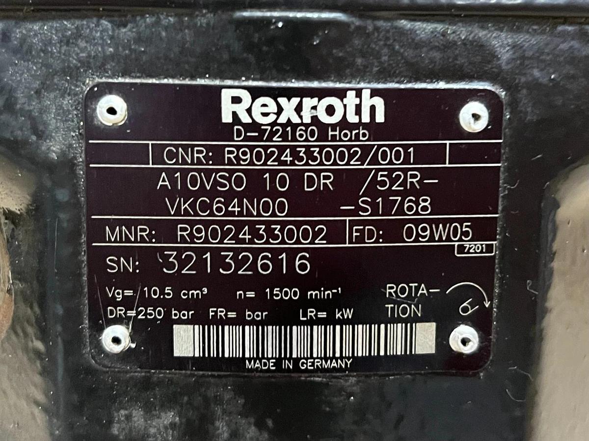 Used Rexroth A10VSO 10 DR/52R-VKC64N00 Hydraulic Axial Piston Pump