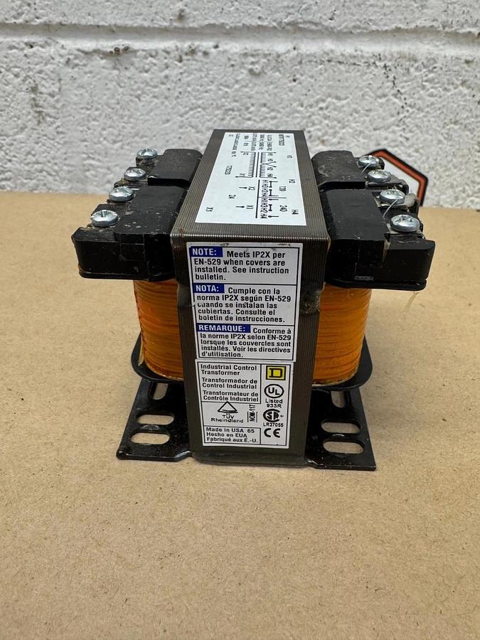 Used Square D 8070T75D23 0.075 kVA Transformer EN60-742