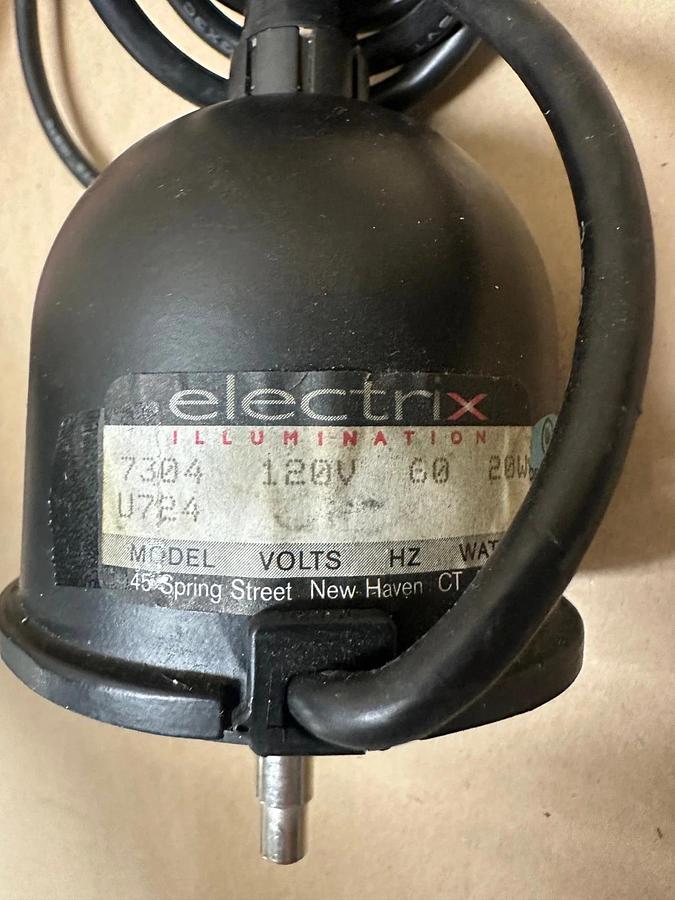 Used Electrix 7304 Black Task Lamp 120V, 20W