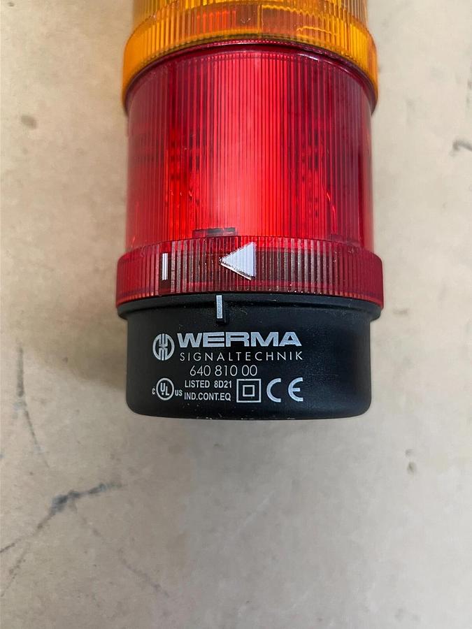 Used Werma Signaltechnik 640 810 00 Type 12 Tower Light, Blue, Green, Orange, Red