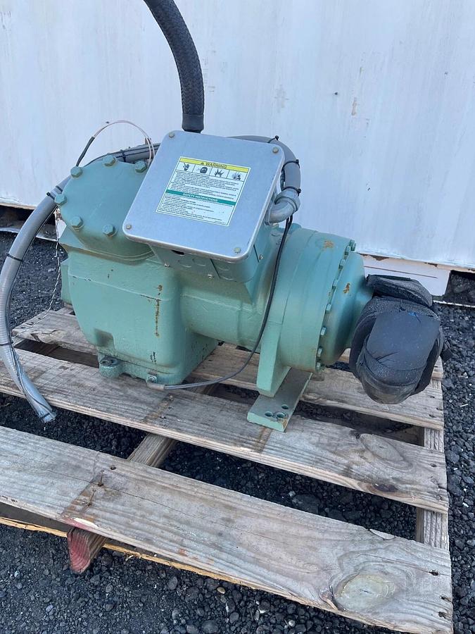 Used Carlyle 06EZ450-370 Semi-Hermetic Compressor, 3 Ph, 60 Hz, 208-230/460V
