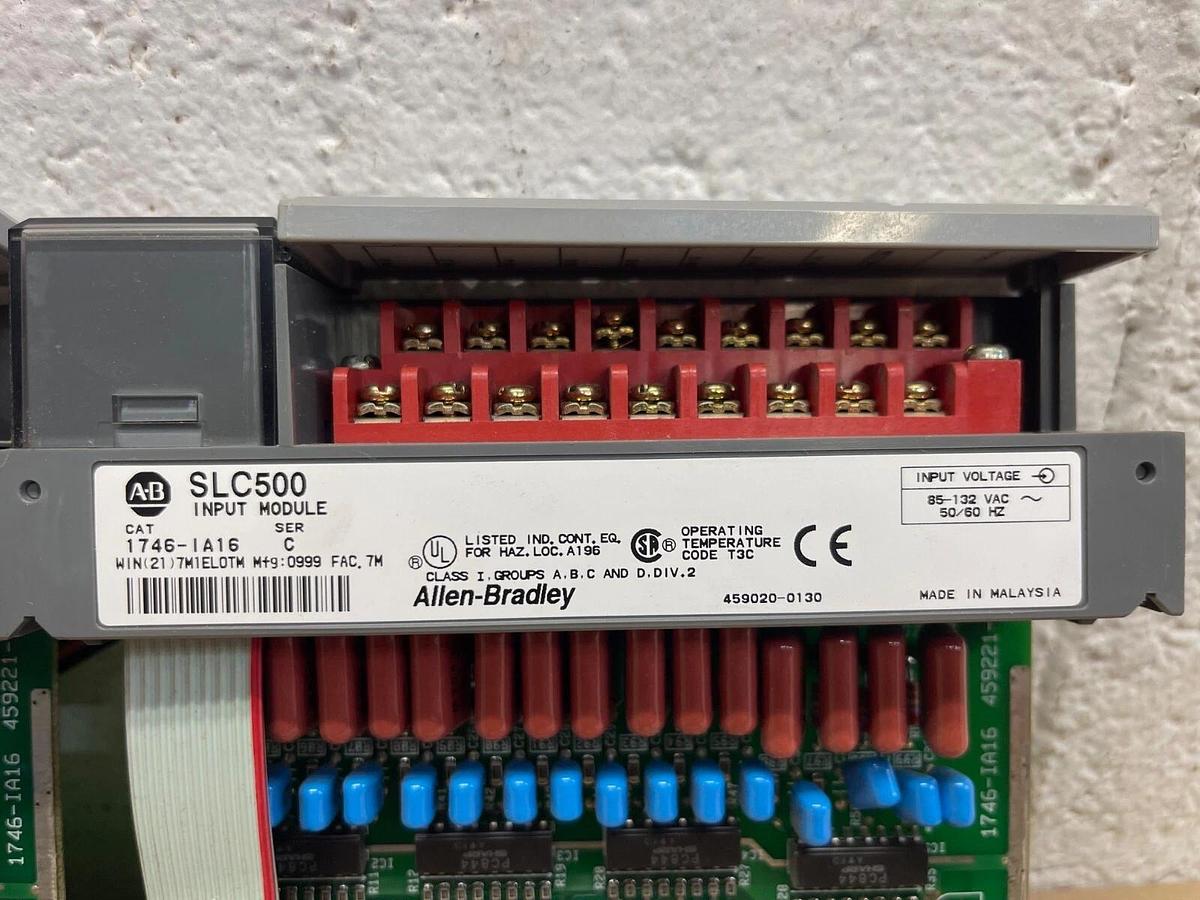 Used Allen Bradley 1746-IA16 Ser C - SLC 500 Input Module - Lot of 2