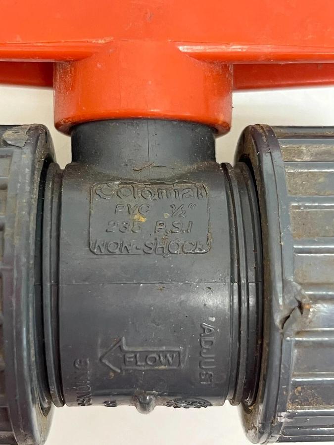 Used Colonial PVC 1/2” 235 PSI Ball Valve - Lot of 2