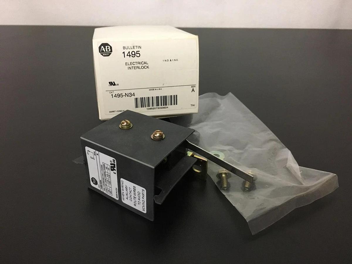 Used ALLEN BRADLEY 1495-N34 Series A Electrical Interlock NIB