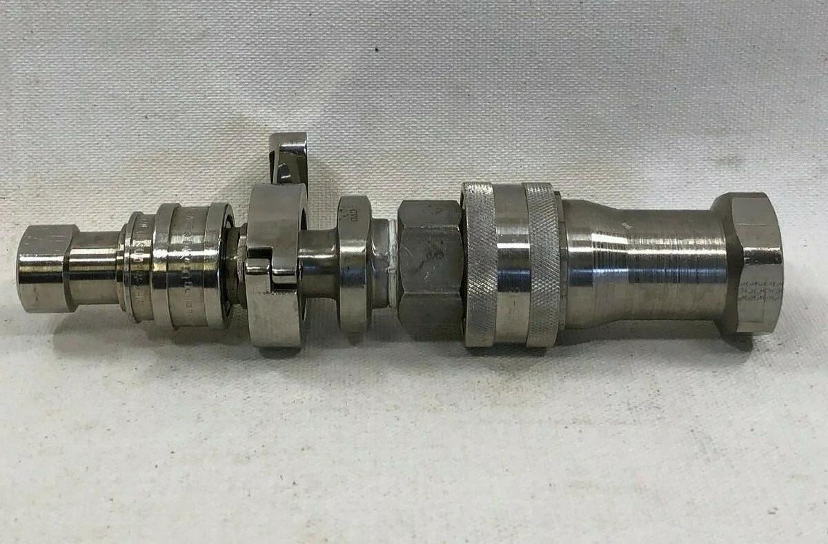 Used Aeroquip FD45-1005-16-16 Hansen LL8-K36 Hydraulic Coupling Hansen ML4-H26 Sockt