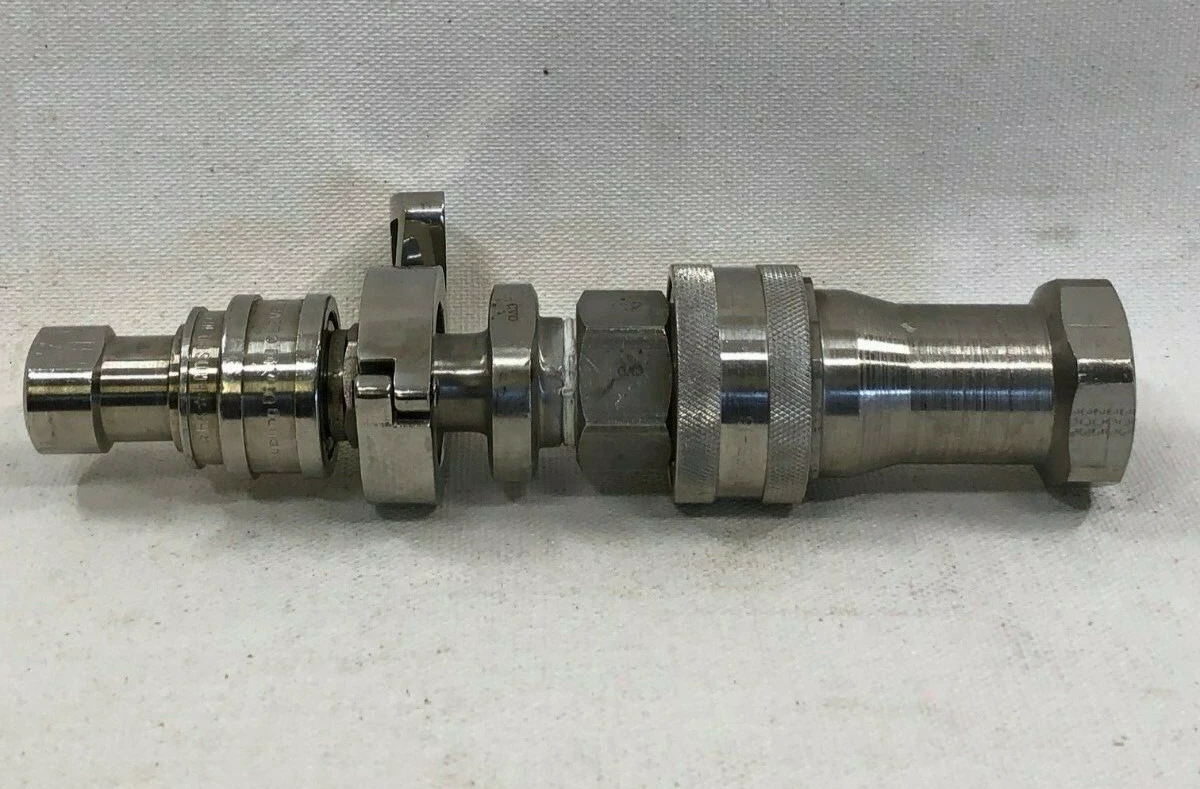 Used Aeroquip FD45-1005-16-16 Hansen LL8-K36 Hydraulic Coupling Hansen ML4-H26 Sockt