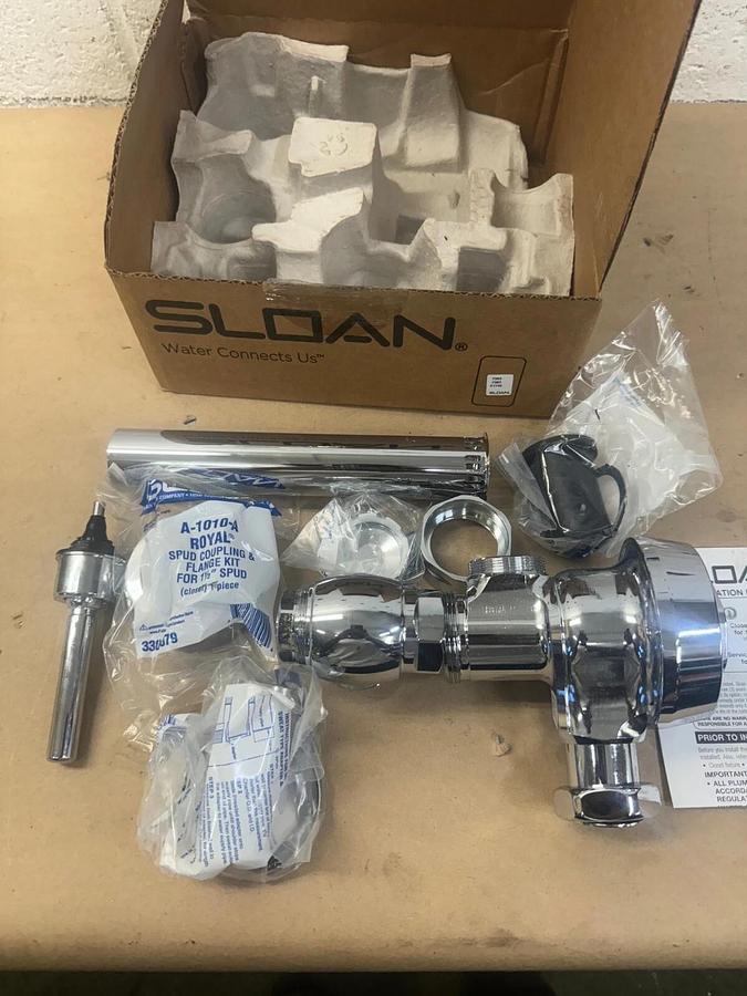 Sloan Royal 180-1 Flushometer Dual Filtered Bypass Diaphragm Exposed w/ Screws