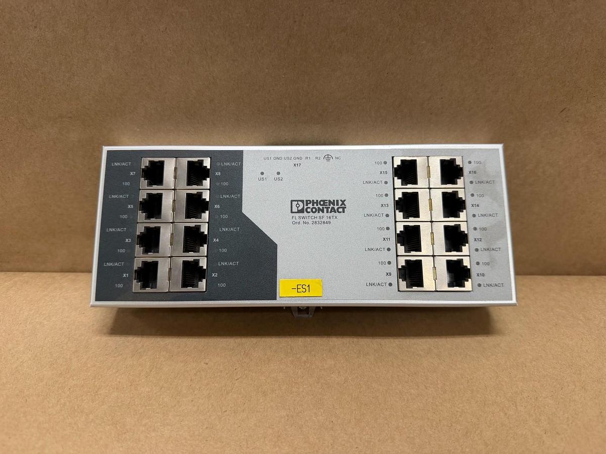Used Phoenix Contact FL Switch SF 16TX Industrial Ethernet Switch