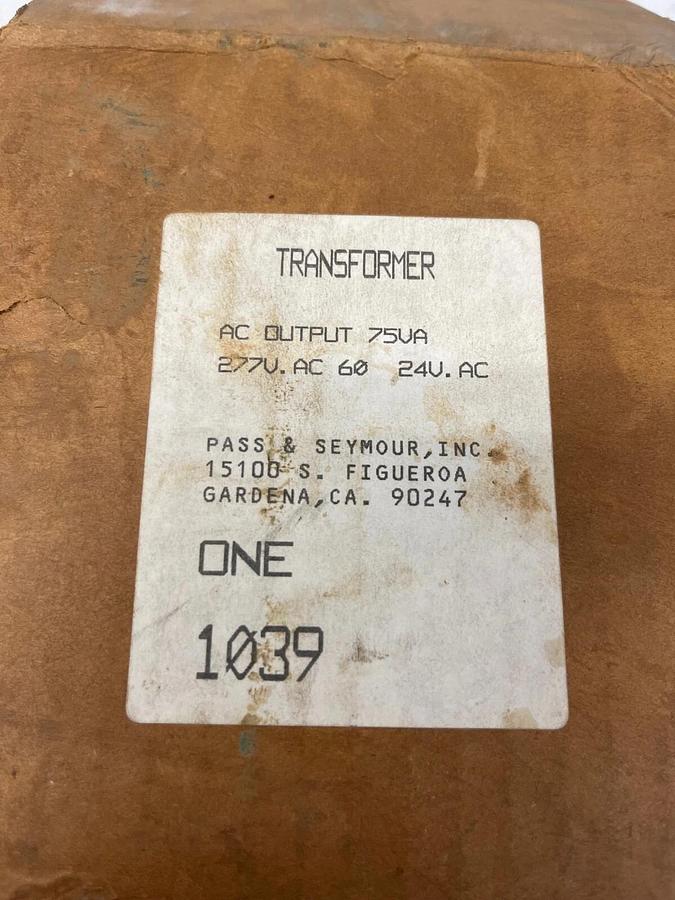 Foster 15078 Transformer 277V, 60Hz