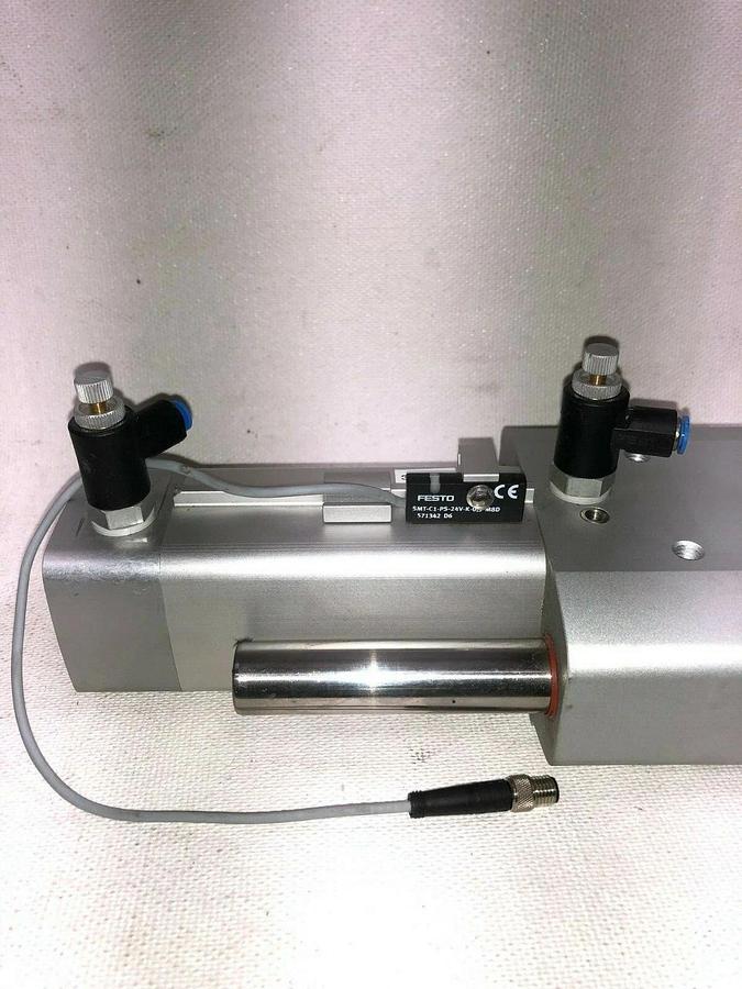 Used Festo DGRF-C-GF-40-80-PPVA-R Pneumatic Cylinder Guided Drive w/ Proximity Sensor