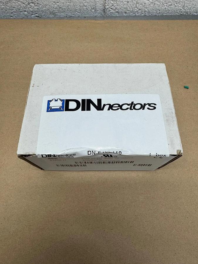 Used DINnectors DN-F10L110 Terminal Block Fuse w/ LED Light (10 pcs) *FACTORY SEALED*