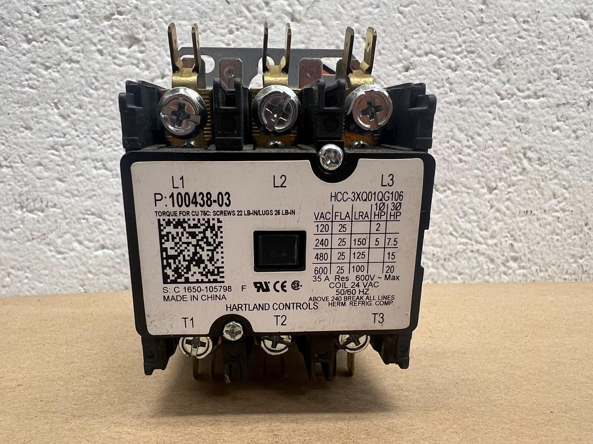 Used Hartland Controls HCC-3XQ01QG106 Contactor