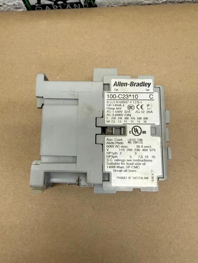 Used Allen-Bradley 100-C23*10 Series C, Contactor