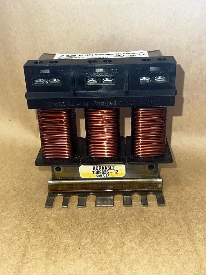 Used TCI Transcoil KDRAA3L2 KDR Drive Reactor *NEW*