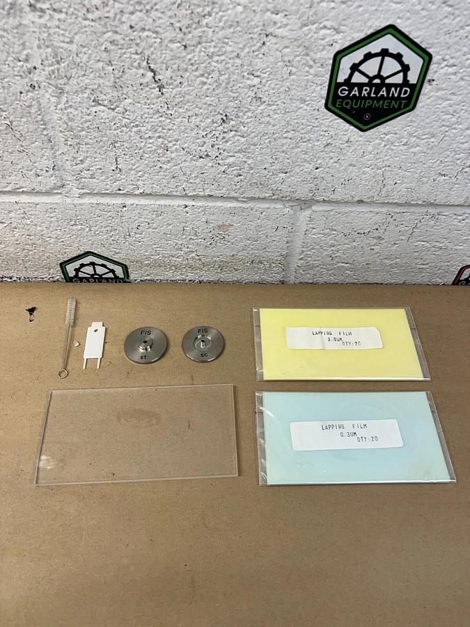 Used FIS Polishing Discs, (1) 20 pc 3.0 UM Lapping Film (1) 20 pc 0.3 UM Lapping Film
