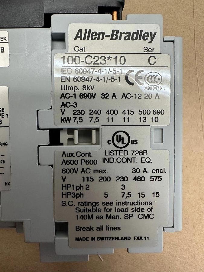 Used Allen Bradley 190E-DND2-CC20S Ser B Economy Starter with Contactor *NEW*