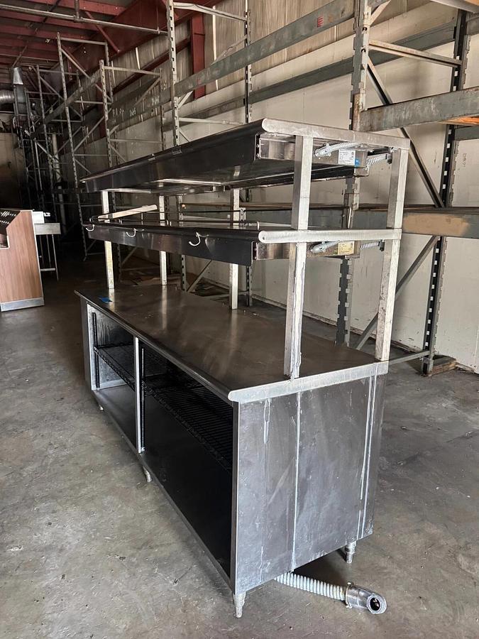 Used Marshall Air Systems 170525B208 Series 5000 Warming Rack, Work Station/SS Table