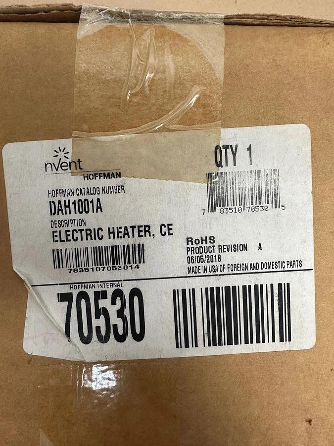 Used NVent Hoffman DAH1001A Electric Heater *FACTORY SEALED*