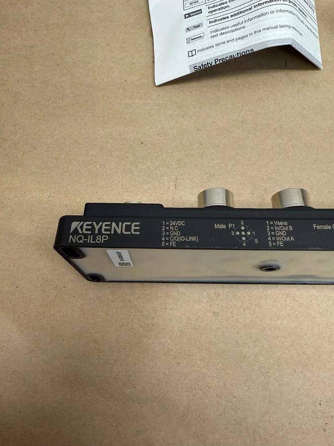 Used Keyence NQIL8P, I/O Module, Power Supply 20.4 to 28.8 VDC