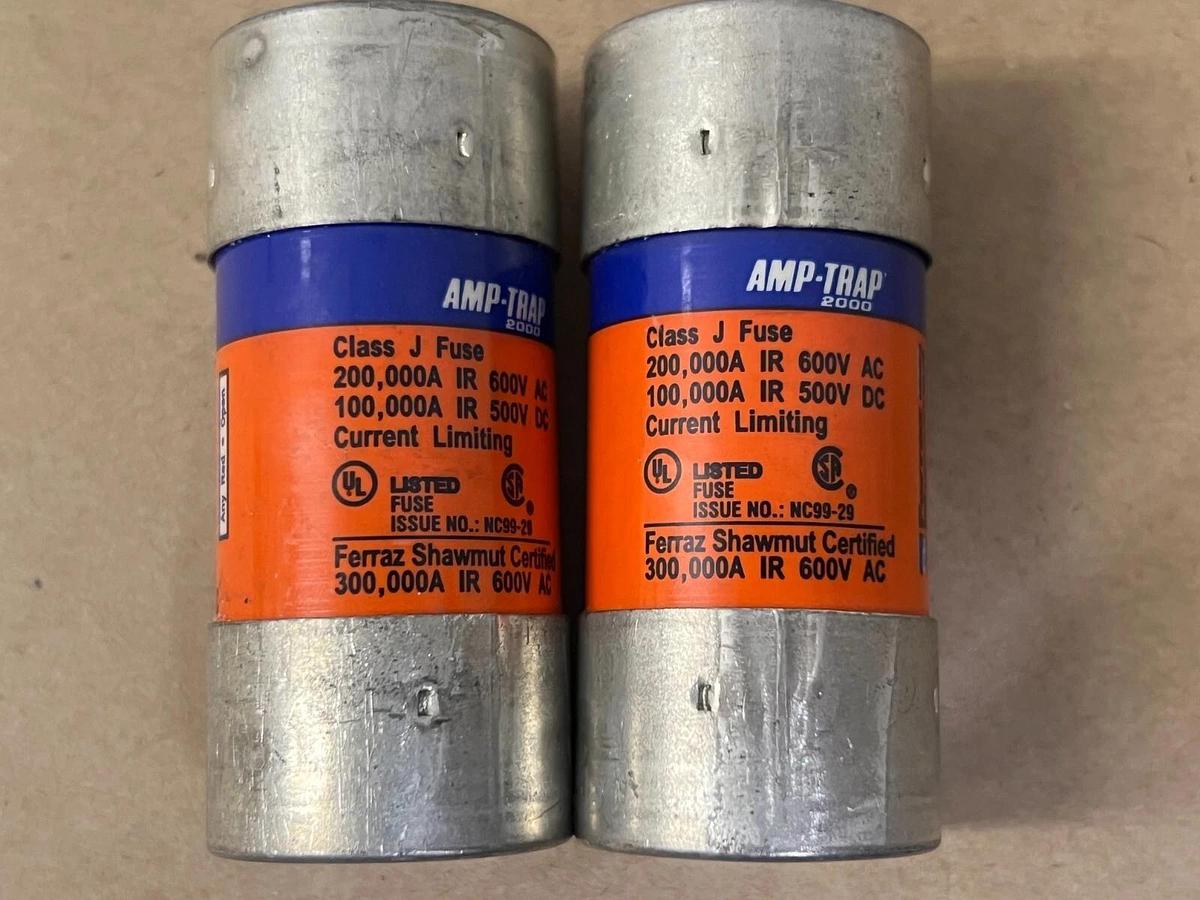 Used Ferraz Shawmut AJT60 AMP-TRAP 2000 Smart Spot Dual Element/Time Delay 60A (3)